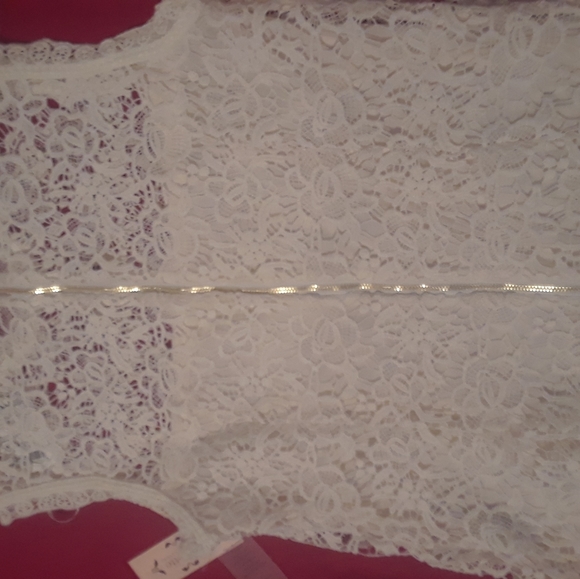 Nanette Lepore Marshmallow Laced top - Picture 5 of 6